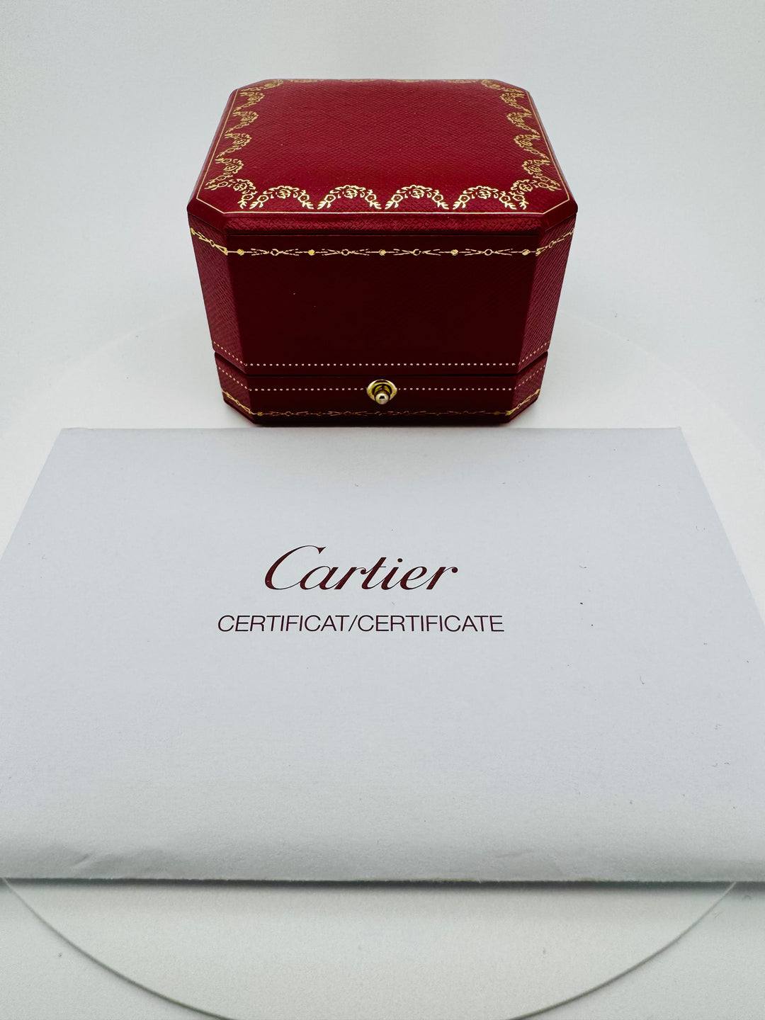 Cartier Trinity Ring 18kt Yellow,Rose & White Gold. With Box Size 53