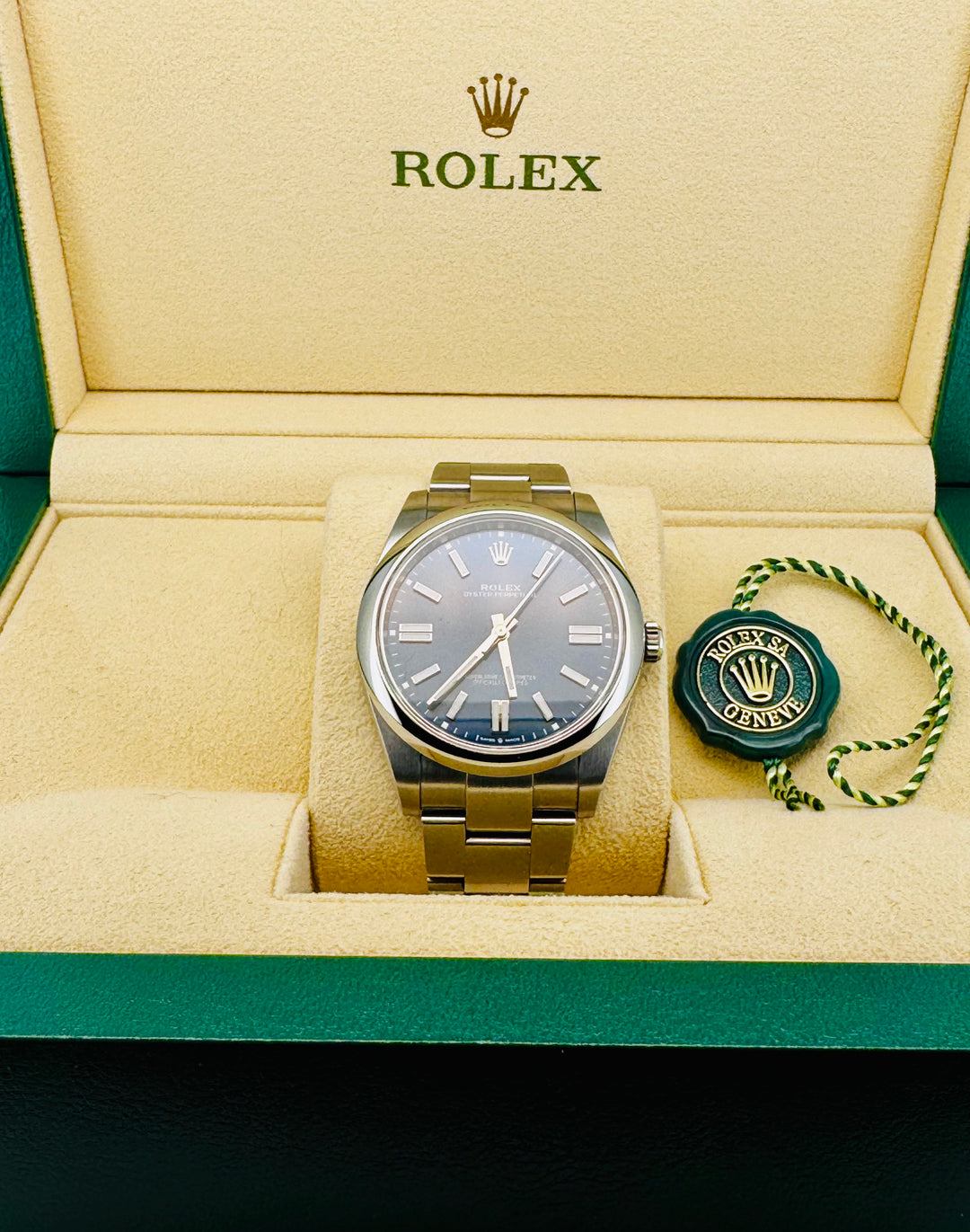 Rolex Oyster Perpetual 41 124300 Blue 41mm 2022 Box and Papers (with Tags)