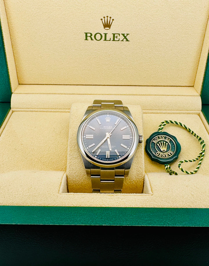 Rolex Oyster Perpetual 41 124300 Blue 41mm 2022 Box and Papers (with Tags)