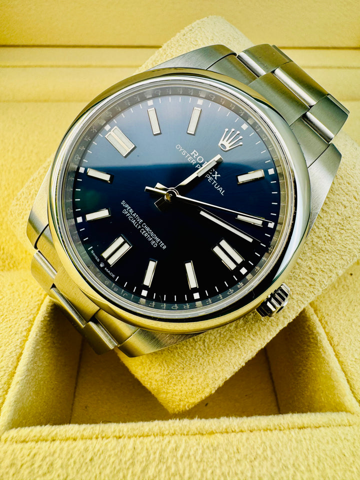 Rolex Oyster Perpetual 41 124300 Blue 41mm 2022 Box and Papers (with Tags)