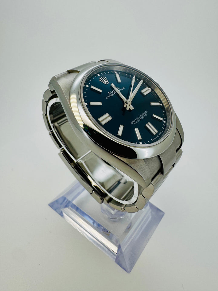 Rolex Oyster Perpetual 41 124300 Blue 41mm 2022 Box and Papers (with Tags)