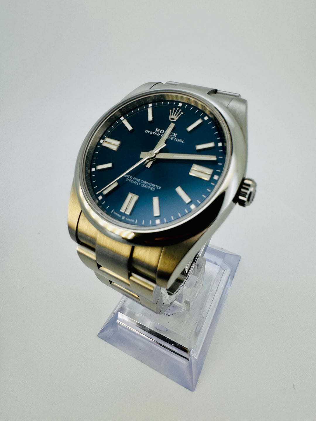 Rolex Oyster Perpetual 41 124300 Blue 41mm 2022 Box and Papers (with Tags)